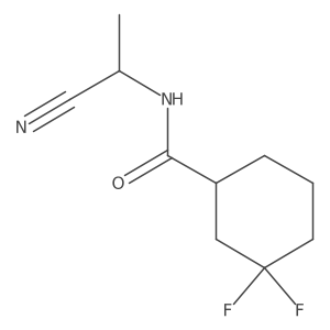 N-[(1S)-1-cyanoethyl]-3,3-difluorocyclohexane-1-carboxamide Structure