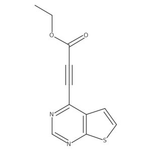 Ethyl 3-{thieno[2,3-d]pyrimidin-4-yl}prop-2-ynoate结构式