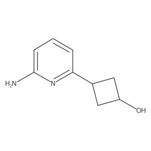 3-(6-amino-2-pyridinyl)Cyclobutanol结构式