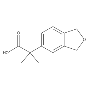 2-(1,3-Dihydro-2-benzofuran-5-yl)-2-methylpropanoic acid结构式
