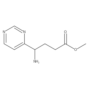 Methyl 4-amino-4-(pyrimidin-4-yl)butanoate Structure