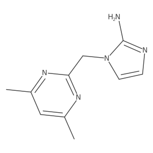 1-[(4,6-dimethylpyrimidin-2-yl)methyl]-1H-imidazol-2-amine结构式