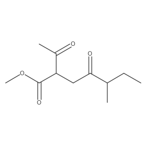 Methyl 2-acetyl-5-methyl-4-oxoheptanoate Structure