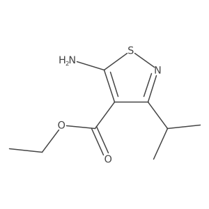 Ethyl 5-amino-3-(propan-2-yl)-1,2-thiazole-4-carboxylate Structure