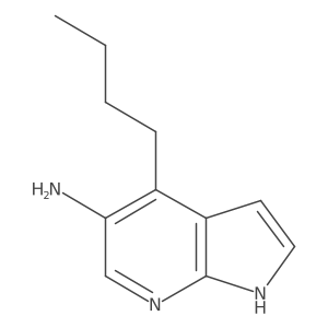 4-butyl-1H-pyrrolo[2,3-b]pyridin-5-amine结构式
