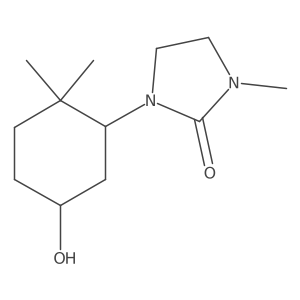 1-(5-Hydroxy-2,2-dimethylcyclohexyl)-3-methylimidazolidin-2-one Structure