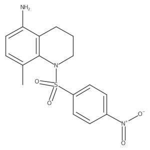 8-Methyl-1-(4-nitrobenzenesulfonyl)-1,2,3,4-tetrahydroquinolin-5-amine结构式