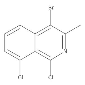 4-Bromo-1,8-dichloro-3-methylisoquinoline Structure