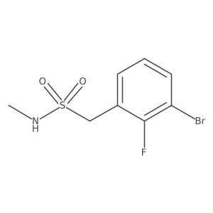 1-(3-bromo-2-fluorophenyl)-N-methylmethanesulfonamide结构式