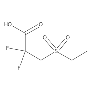 3-(Ethanesulfonyl)-2,2-difluoropropanoic acid结构式