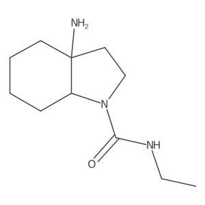3a-amino-N-ethyl-octahydro-1H-indole-1-carboxamide Structure