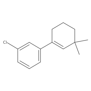 1-Chloro-3-(3,3-dimethylcyclohex-1-en-1-yl)benzene结构式