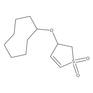 3-(Cyclooctyloxy)-2,3-dihydro-1lambda6-thiophene-1,1-dione结构式