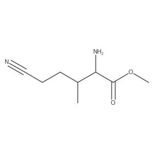 Methyl 2-amino-5-cyano-3-methylpentanoate Structure