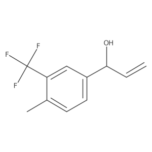 1-[4-Methyl-3-(trifluoromethyl)phenyl]prop-2-en-1-ol结构式