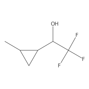 2,2,2-Trifluoro-1-(2-methylcyclopropyl)ethan-1-ol Structure