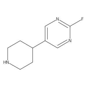 2-Fluoro-5-(piperidin-4-yl)pyrimidine Structure