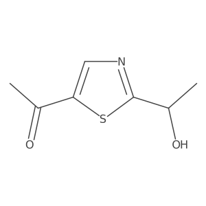 1-[2-(1-Hydroxyethyl)-1,3-thiazol-5-yl]ethan-1-one Structure