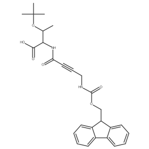 (2S,3R)-3-(tert-butoxy)-2-[4-({[(9H-fluoren-9-yl)methoxy]carbonyl}amino)but-2-ynamido]butanoic acid Structure