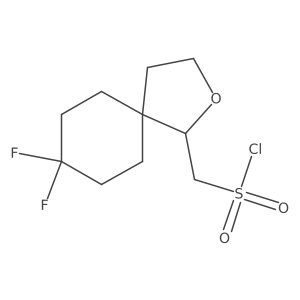{8,8-Difluoro-2-oxaspiro[4.5]decan-1-yl}methanesulfonyl chloride Structure