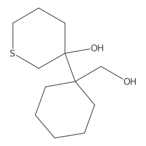 3-[1-(Hydroxymethyl)cyclohexyl]thian-3-ol Structure
