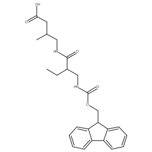 4-{2-[({[(9H-fluoren-9-yl)methoxy]carbonyl}amino)methyl]butanamido}-3-methylbutanoic acid Structure