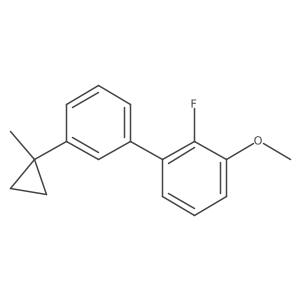 2-Fluoro-1-methoxy-3-[3-(1-methylcyclopropyl)phenyl]benzene Structure