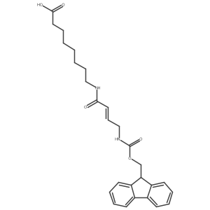 8-[4-({[(9H-fluoren-9-yl)methoxy]carbonyl}amino)but-2-enamido]octanoic acid结构式