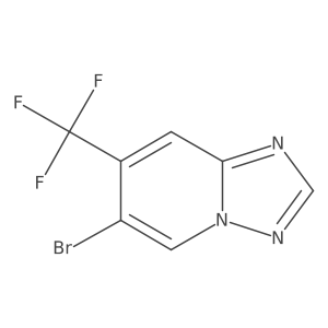 6-Bromo-7-(trifluoromethyl)-[1,2,4]triazolo[1,5-a]pyridine Structure
