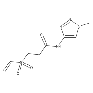3-Ethenylsulfonyl-N-(1-methyltriazol-4-yl)propanamide Structure