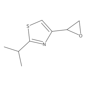 4-[(2S)-oxiran-2-yl]-2-(propan-2-yl)-1,3-thiazole Structure