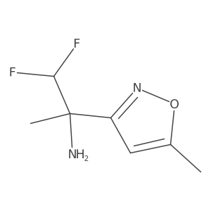 1,1-Difluoro-2-(5-methyl-1,2-oxazol-3-yl)propan-2-amine Structure