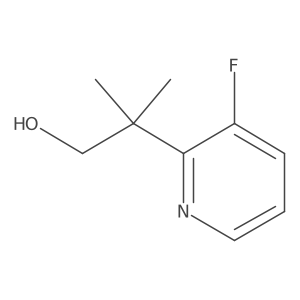 2-(3-Fluoropyridin-2-yl)-2-methylpropan-1-ol结构式