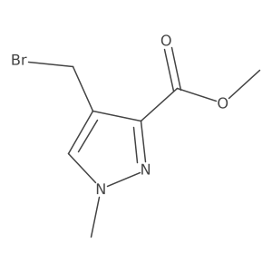 methyl 4-(bromomethyl)-1-methyl-1H-pyrazole-3-carboxylate Structure
