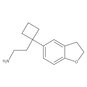 2-[1-(2,3-Dihydro-1-benzofuran-5-yl)cyclobutyl]ethan-1-amine Structure