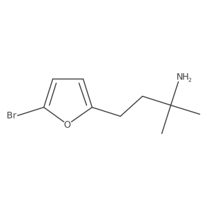 4-(5-Bromofuran-2-yl)-2-methylbutan-2-amine Structure