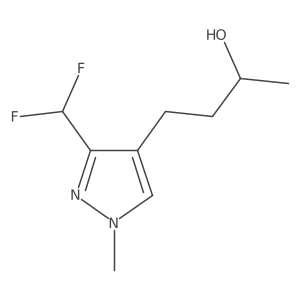 4-[3-(difluoromethyl)-1-methyl-pyrazol-4-yl]butan-2-ol结构式