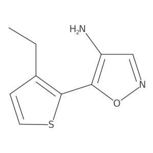 5-(3-Ethylthiophen-2-yl)-1,2-oxazol-4-amine Structure