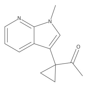 1-(1-{1-methyl-1H-pyrrolo[2,3-b]pyridin-3-yl}cyclopropyl)ethan-1-one结构式