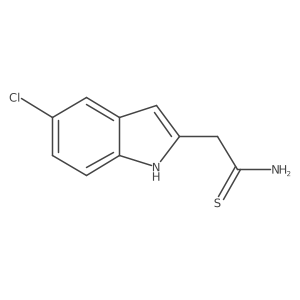 2-(5-chloro-1H-indol-2-yl)ethanethioamide Structure