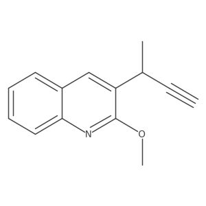 3-(But-3-yn-2-yl)-2-methoxyquinoline Structure