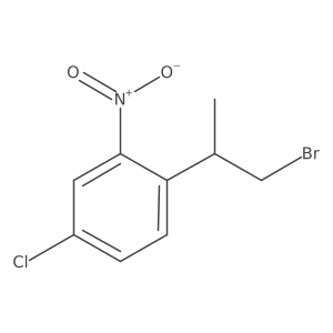 1-(1-Bromopropan-2-yl)-4-chloro-2-nitrobenzene结构式
