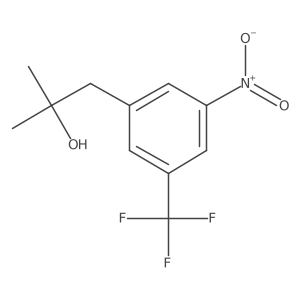 2-Methyl-1-[3-nitro-5-(trifluoromethyl)phenyl]propan-2-ol Structure