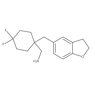 {1-[(2,3-Dihydro-1-benzofuran-5-yl)methyl]-4,4-difluorocyclohexyl}methanamine结构式