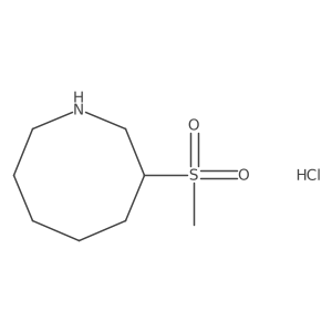 3-(Methylsulfonyl)azocane hydrochloride Structure