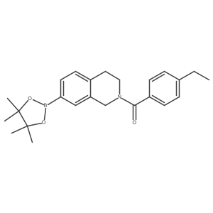 (4-ethylphenyl)(7-(4,4,5,5-tetramethyl-1,3,2-dioxaborolan-2-yl)-3,4-dihydroisoquinolin-2(1H)-yl)methanone Structure