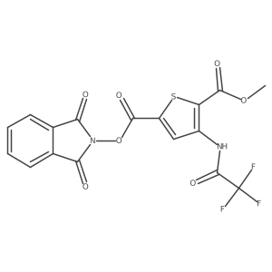 5-(1,3-dioxo-2,3-dihydro-1H-isoindol-2-yl) 2-methyl 3-(trifluoroacetamido)thiophene-2,5-dicarboxylate结构式