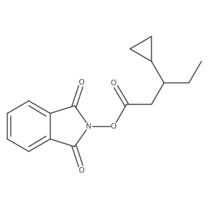 1,3-dioxo-2,3-dihydro-1H-isoindol-2-yl 3-cyclopropylpentanoate Structure