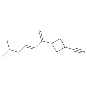 1-[(E)-4-(Dimethylamino)but-2-enoyl]azetidine-3-carbonitrile Structure