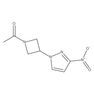 1-[3-(3-Nitro-1H-pyrazol-1-yl)-1-azetidinyl]ethanone Structure